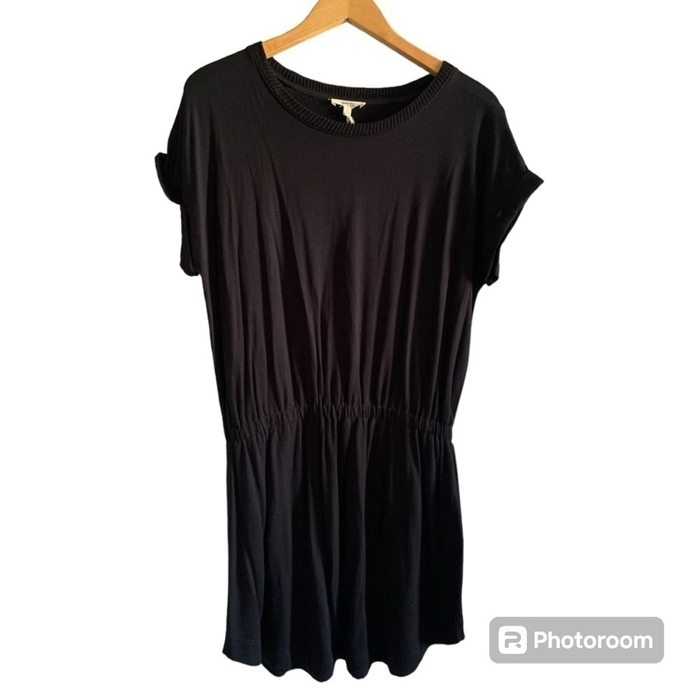 NWT Splendid Women’s Black Short Sleeve Ultra Soft Dress in Size S - Picture 2 of 9